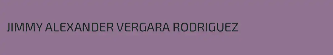 JIMMY ALEXANDER VERGARA RODRIGUEZ